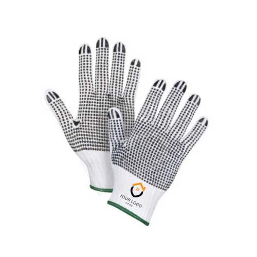 Dotted Safety Gloves  with Custom Logo